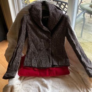 71 Montaigne Paris New York Stunning Sparkling Jacket With A Hood NeverUsed